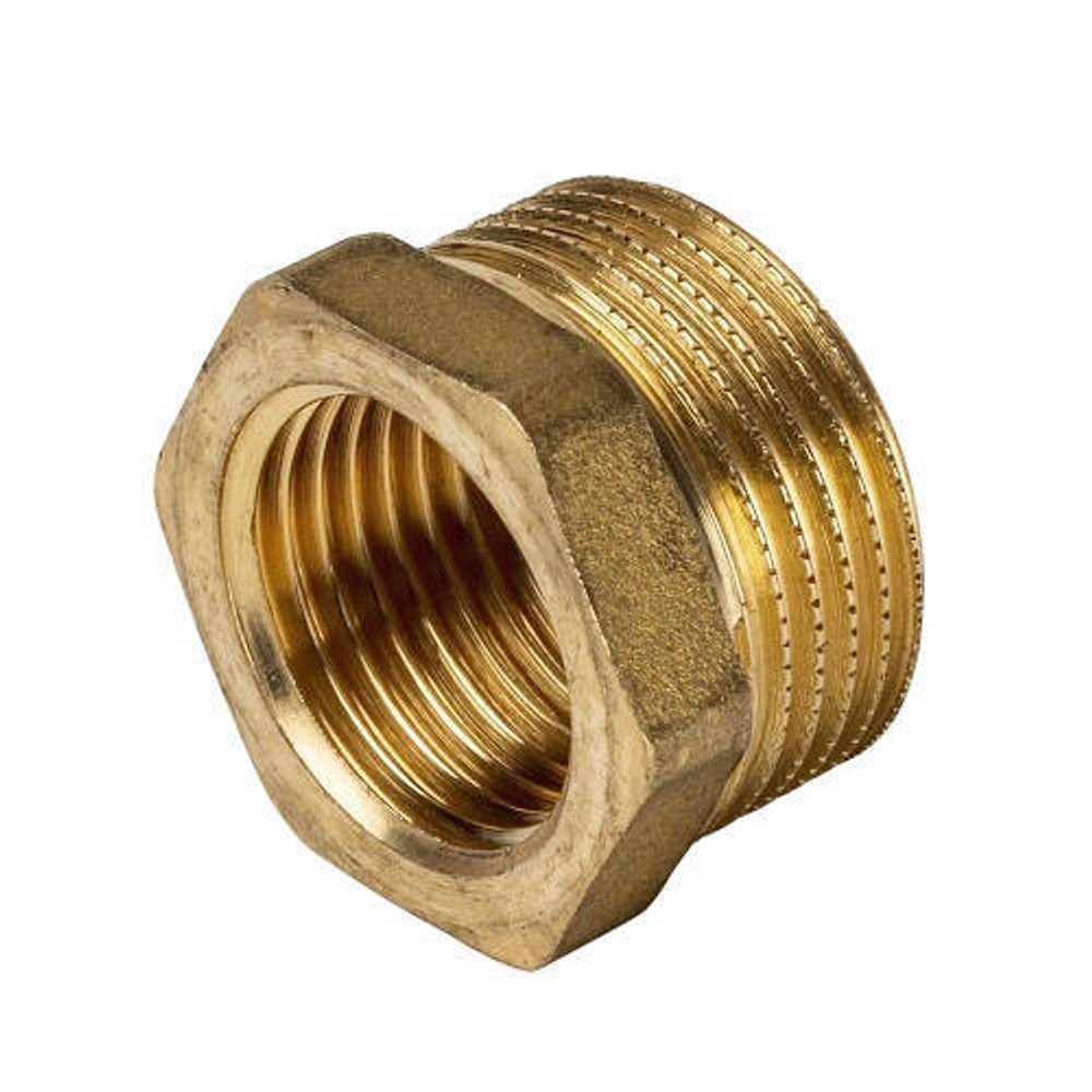 Футорка STOUT SFT 0028 - 3" x 1"1/4 (для стальных труб, латунь без покрытия)
