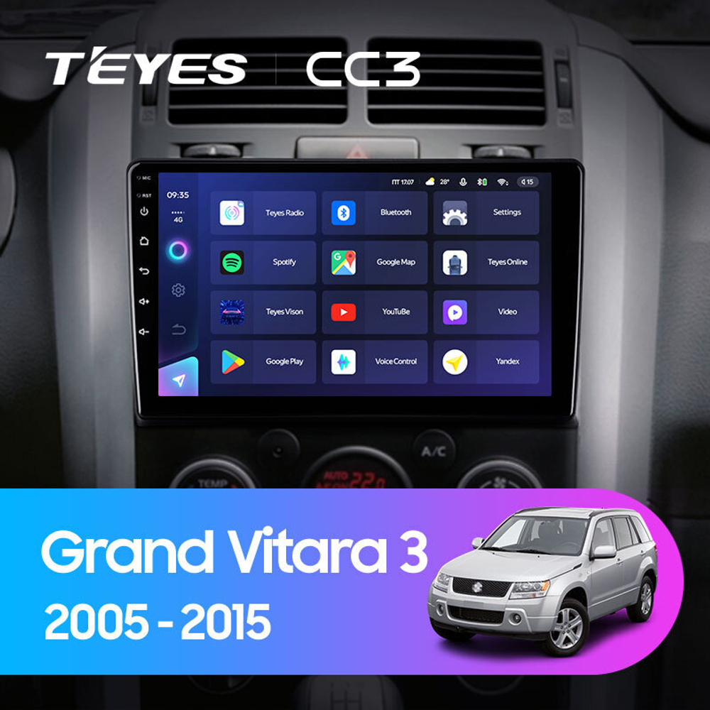 Teyes CC3 9" для Suzuki Grand Vitara, Escudo 2005-2015