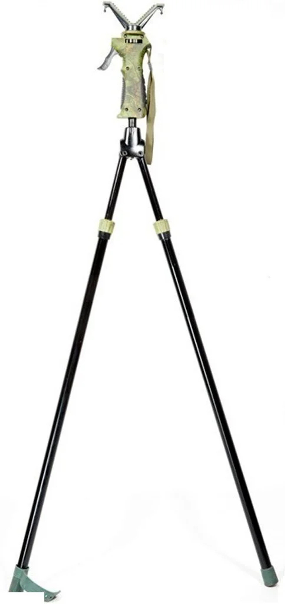 Опора для оружия FIERYDEER 2 ноги (бипод) камуфляжный, высота до 1.85м, поворот основания на 360º