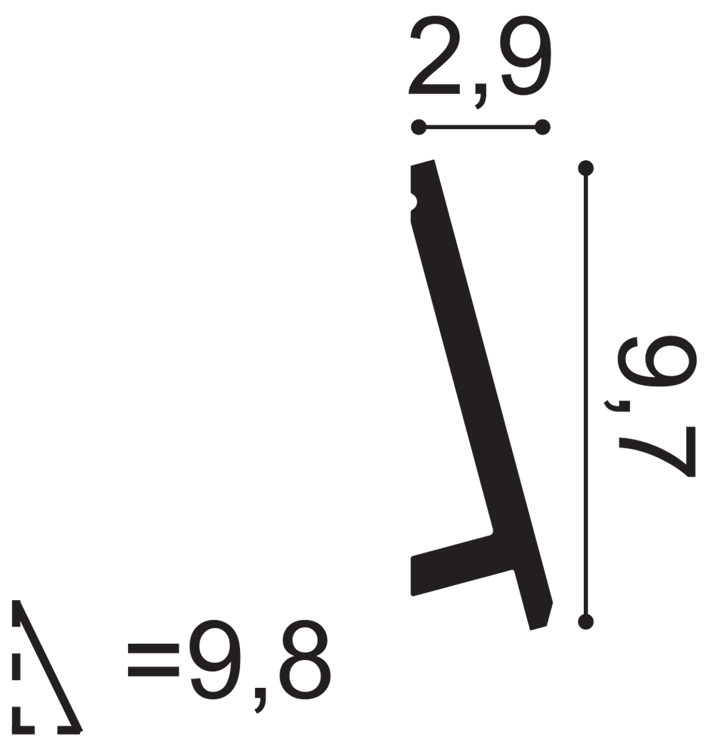 Плинтус SX179