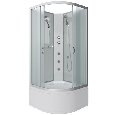 Душевая кабина Niagara NG-2307-14BKG без крыши, высокий поддон