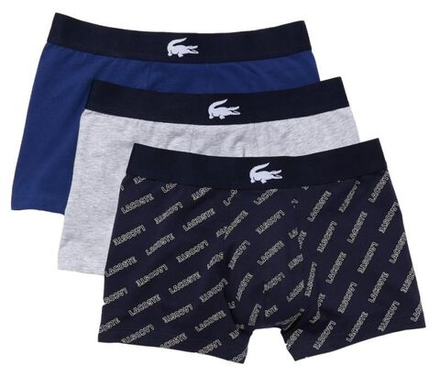 Мужские спортивные боксеры Lacoste Stretch Cotton Short Boxers 3P - разноцветный