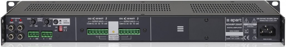 Усилитель  BIAMP REVAMP2060T