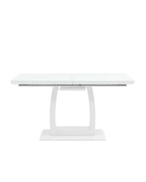 Стол обеденный Орлеан раскладной 140-170*80 глянцевый белый