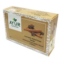 Мыло Ayur Ganga Сандал Ayurvedic Herbal 75 гр