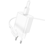Сетевой адаптер питания BOROFONE BA72A 1USB QC 3.0 + кабель Micro (белый)