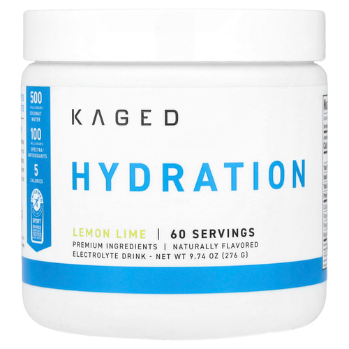 Kaged, Hydration, лимон и лайм, 276 г (9,74 унции)