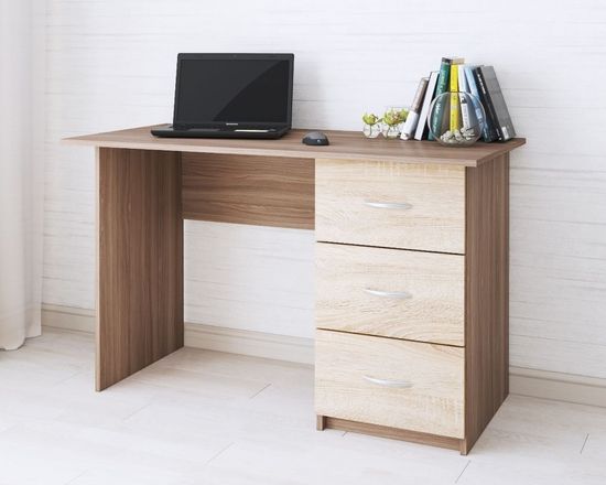 Стол письменный СИТИ-1 ясень шимо/дуб сонома