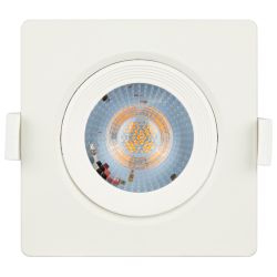 Светильник светодиодный встраиваемый ЭРА KL LED 21A-5 4K WH 5Вт 4000K квадратный поворотный белый матовый