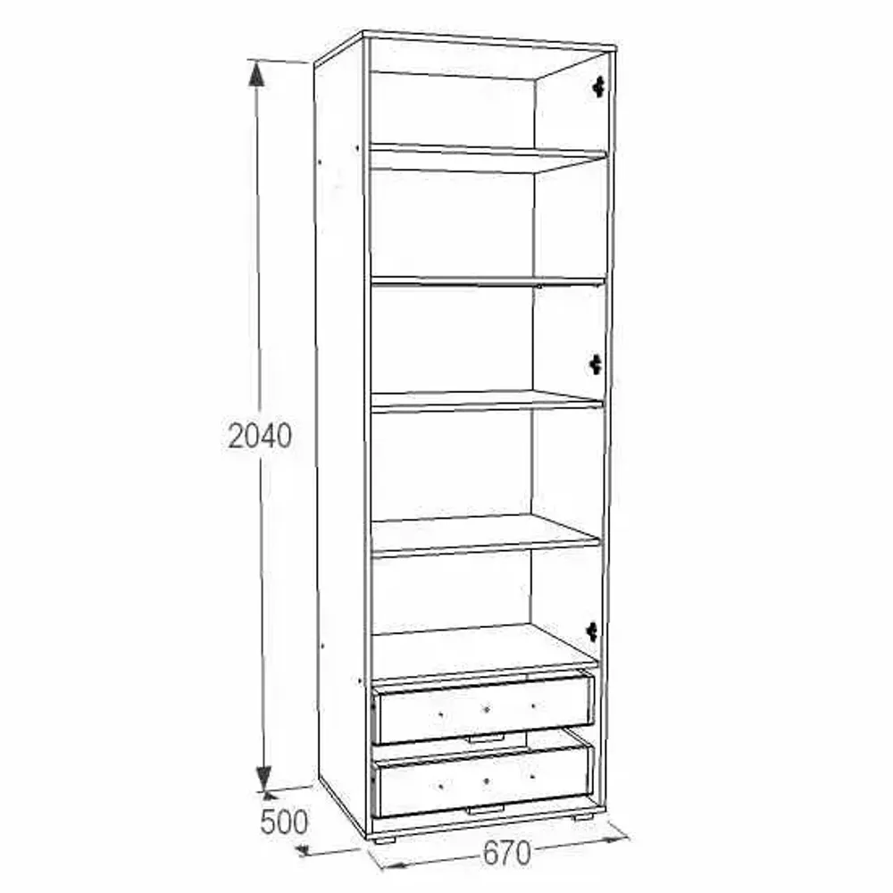 Омега 18 Шкаф для белья