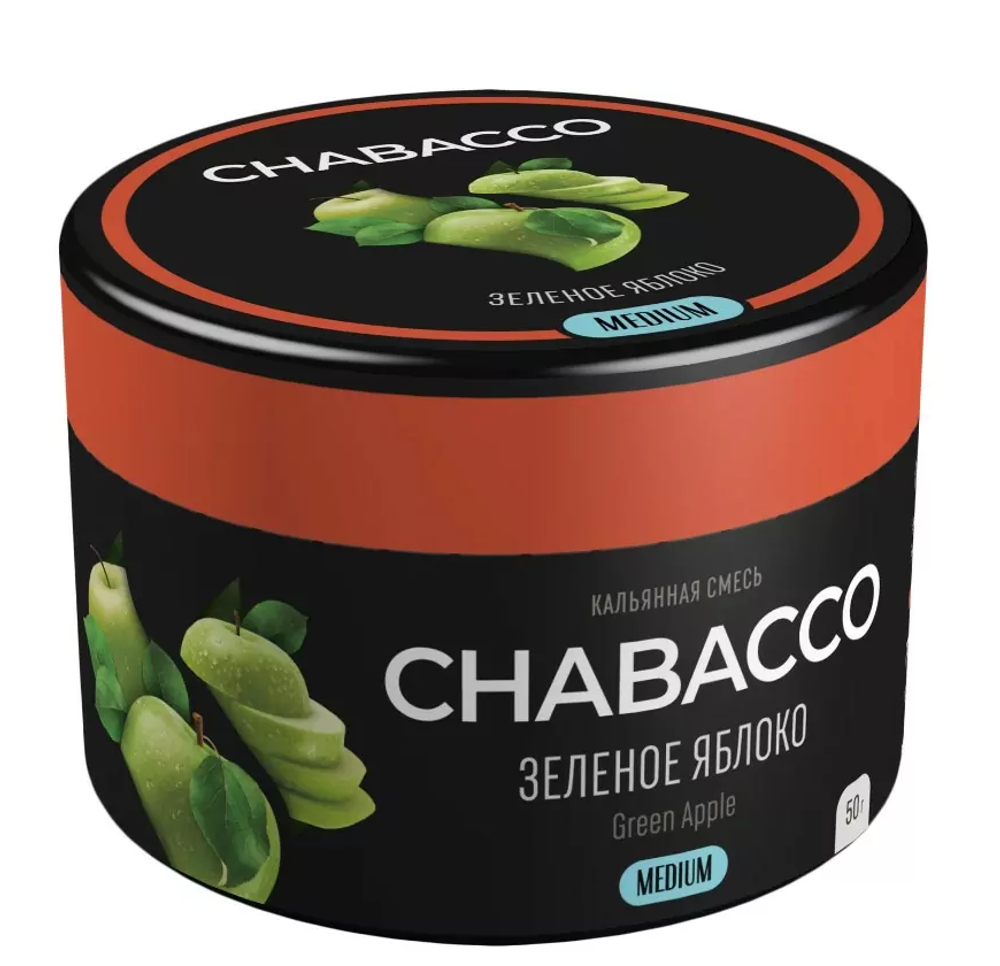 Chabacco MEDIUM - Green Apple (50g)