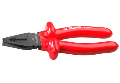 ЗУБР Электрик, 200 мм, диэлектрические комбинированные плоскогубцы (2214-1-20)