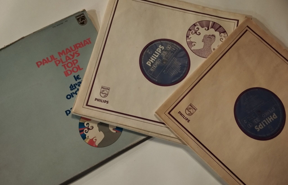 Винтажная виниловая пластинка LP Поль Мориа Paul Mauriat Plays Top Idol 2LP (Japan 1973)