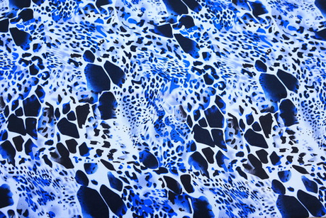 Вискоза синяя цветная