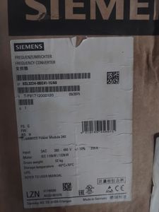Силовой модуль, частотный преобразователь Siemens G120 6SL3224-0BE41-1UA0 3ф. без фильтра 250А 132кВт 380В.