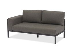Stockholm, комплект лаунж мебели антрацит/серый, алюминий