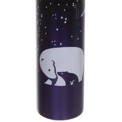 Термос металлический 280 мл «Северный Мишка» фиолетовый