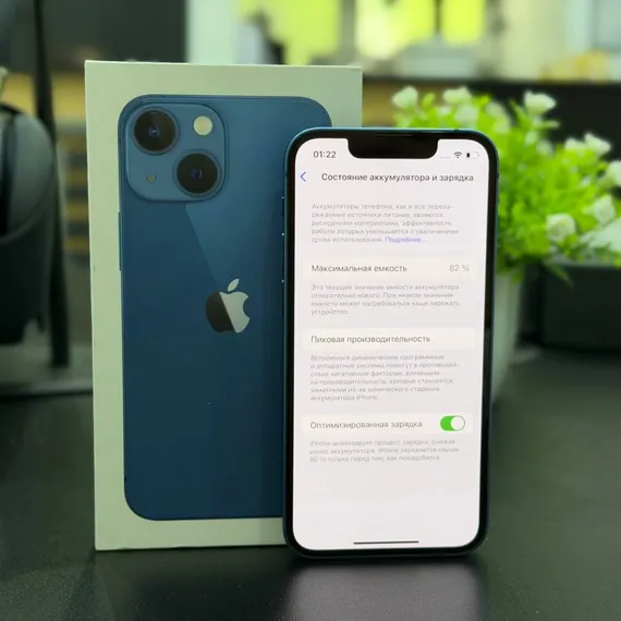Б/У Телефон Apple iPhone 13 Mini Blue 82% АКБ (F92YKXRF75)