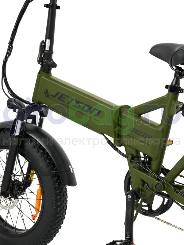 Электровелосипед Jetson GRIZZLY 1200w (48v15ah) - Зелёный фото №13