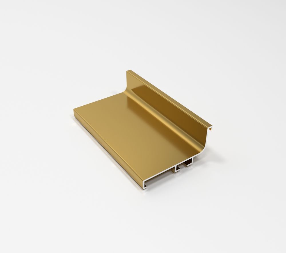 Профиль горизонтальный L-образный L=4050 Золото