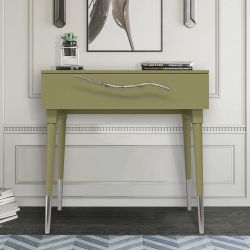 Консоль Арт Колор matte Стайл Сильвер Зеленая олива матовая