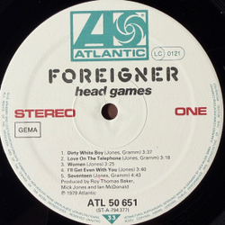Виниловая пластинка Foreigner ‎– Head Games LP