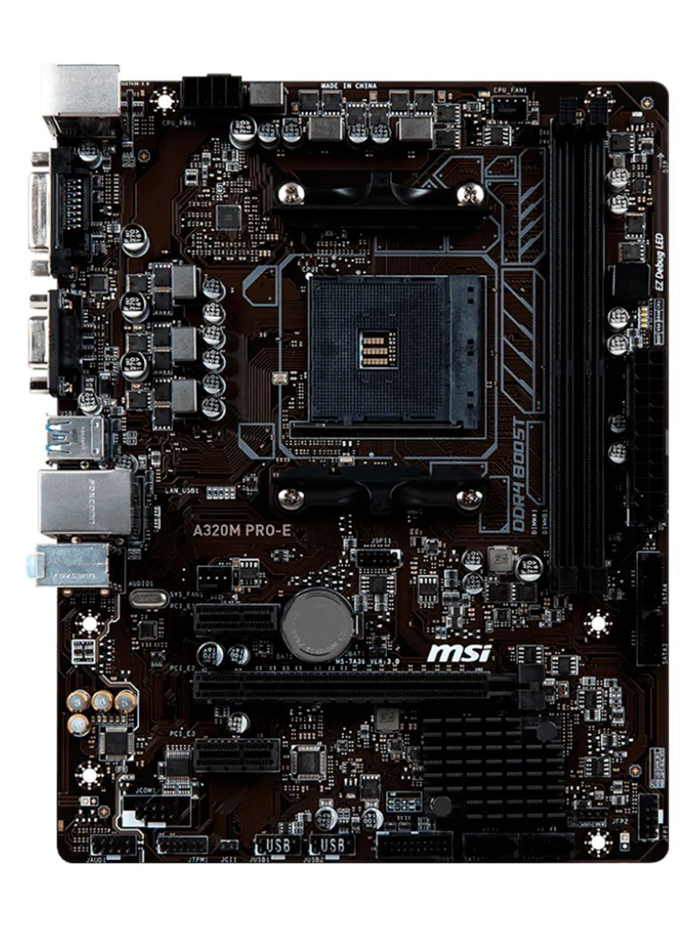 Материнская плата AMD A320M PRO-E AM4 DDR4