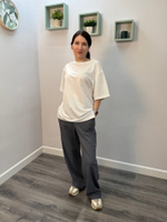 Брюки женские "Шелковый лен" рост 170 серый (А)