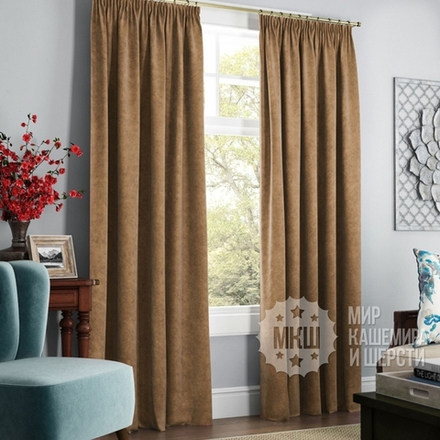 Готовые шторы СОФТТ (арт. BL01-175-05) - (145х270)х2 см. - коричневые