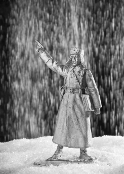 Оловянный солдатик Политрук в шинеле