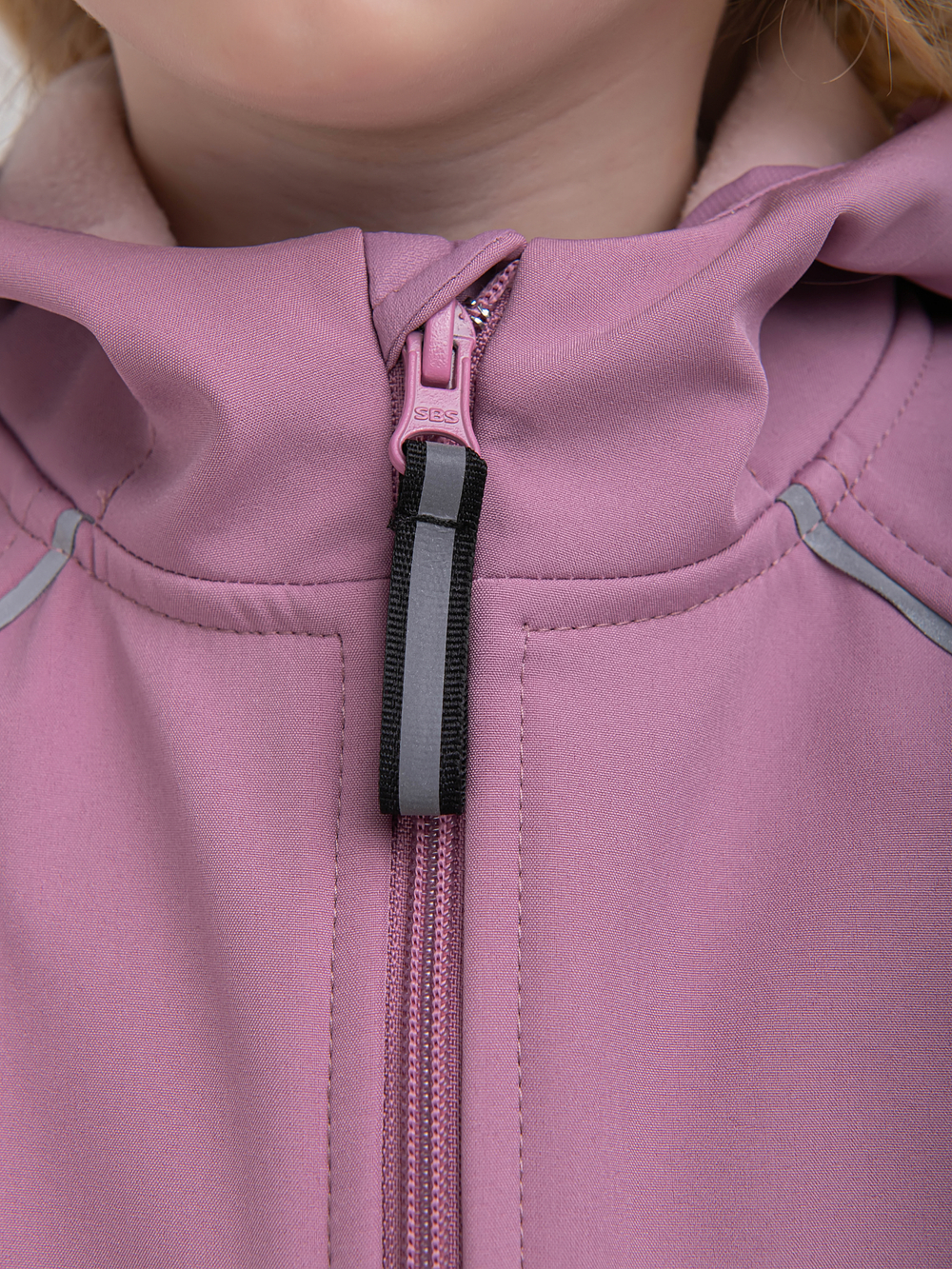 Куртка из софтшелла "Пыльная роза"
