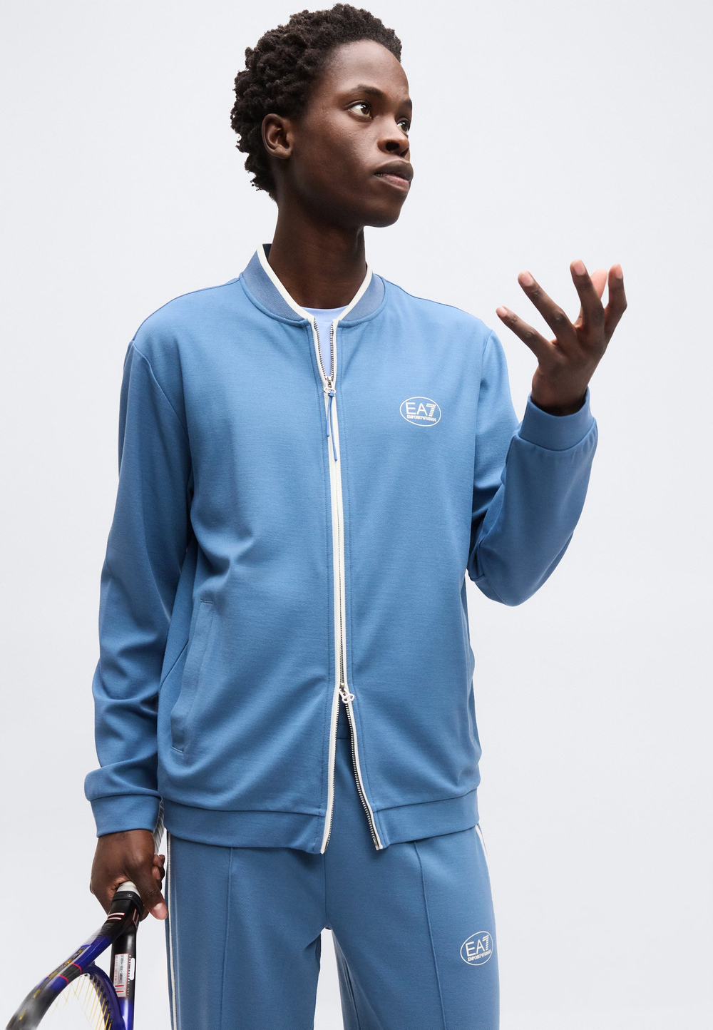 EA7 Emporio Armani TENNIS CLUB - Толстовка на молнии - Синий