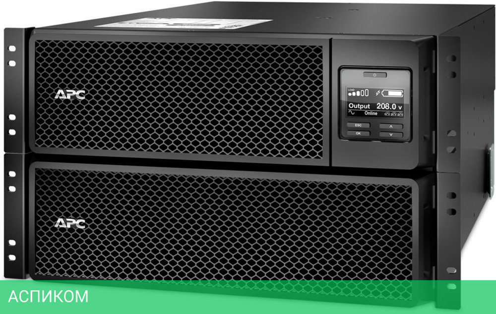 Источник бесперебойного питания APC Smart-UPS SRT 8000VA RM 230V (SRT8KRMXLI)