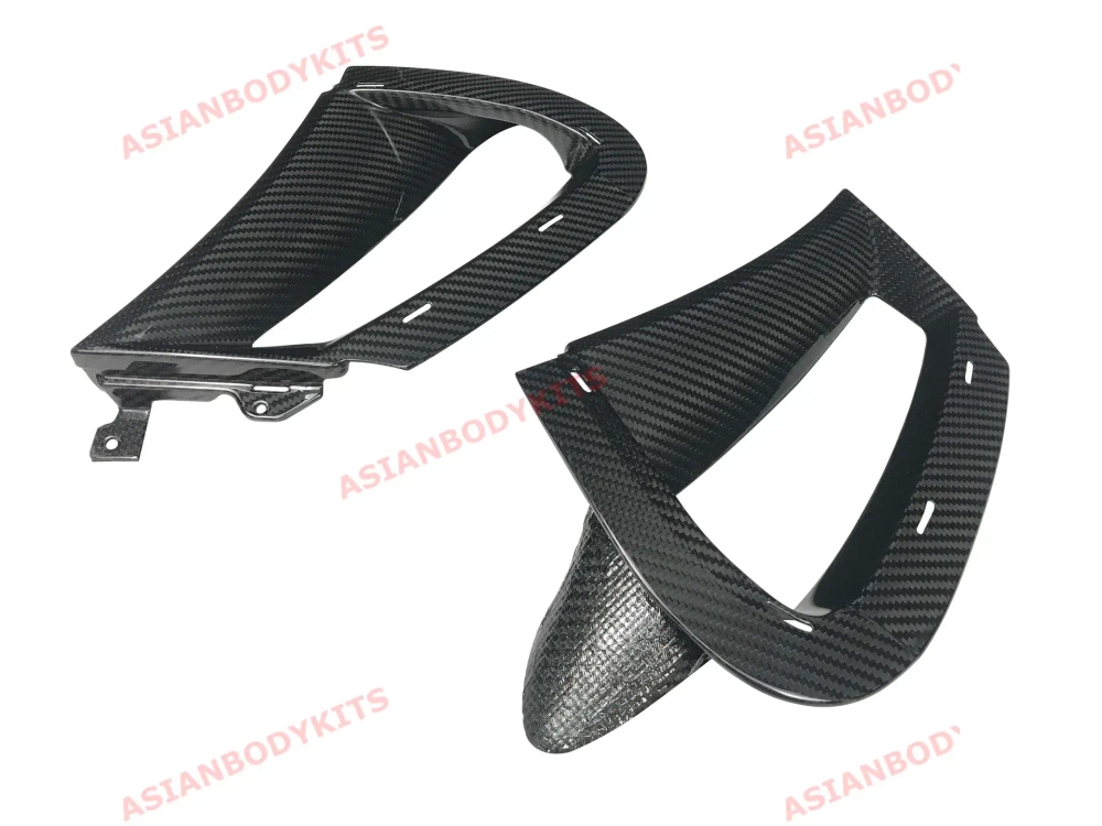 Карбоновые боковые воздухозаборники переднего бампера для McLaren 720S 2017-2023 МакЛарен тюнинг