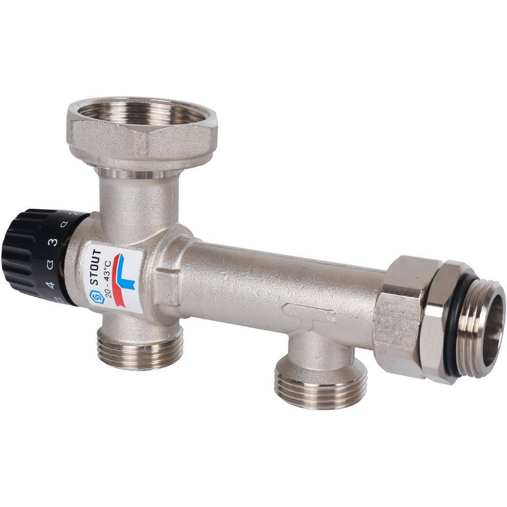 Насосно-смесительный узел с термостатическим клапаном 20-43°C, без насоса