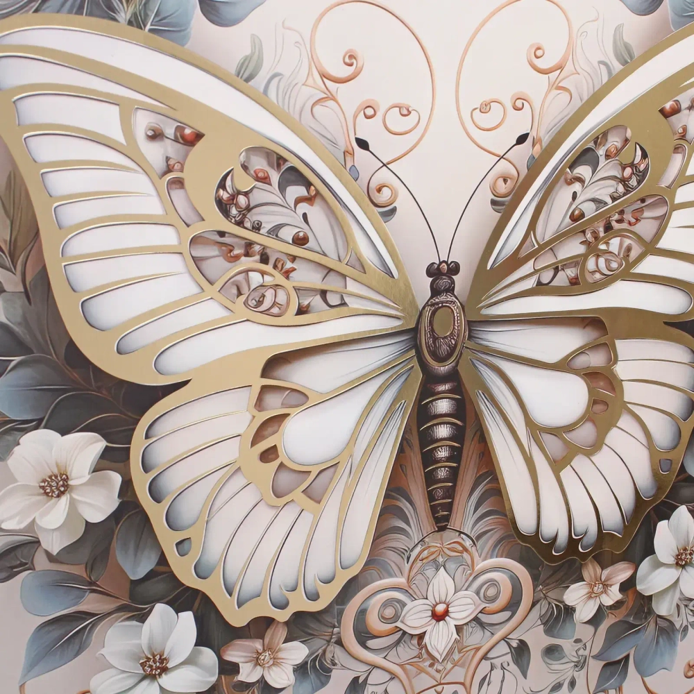 Пакет подарочный «Бабочка» 31*40*12 см, микс