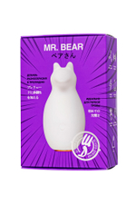 Вибратор Mr.Bear из силикона белый 7,5 см