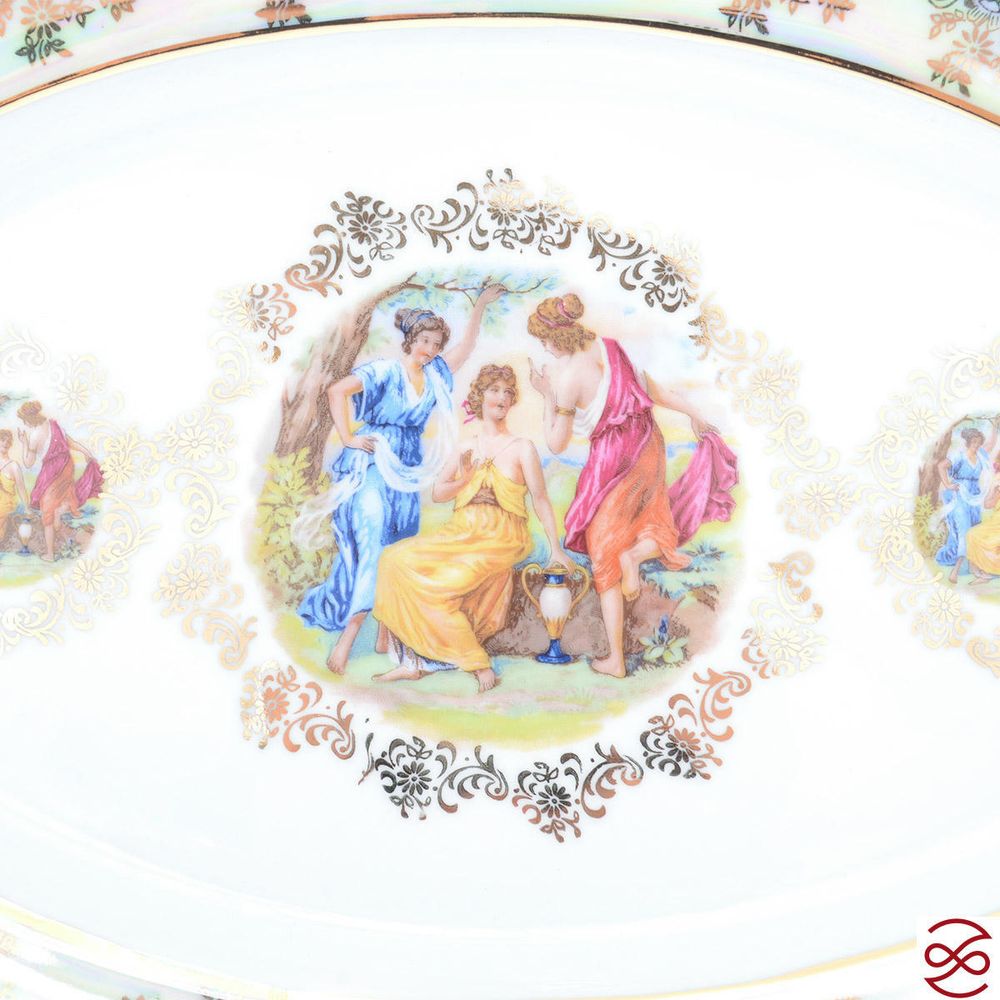 Блюдо овальное Repast Мадонна перламутр Мария-тереза 33 см