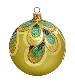 Элита НФШ-1322/1 Ел. украшение Шар «Перо павлина» 85 мм