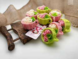 "Чашка с розами" мыло