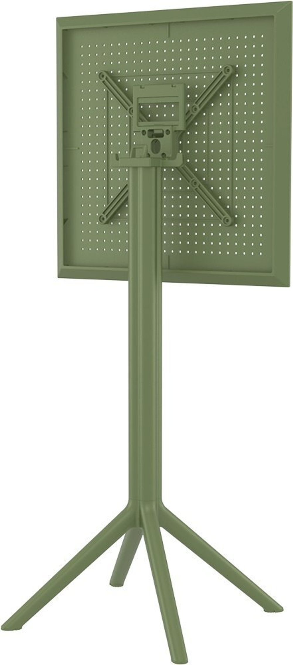 Стол пластиковый барный складной Siesta Contract Sky Folding Bar Table 60, оливковый