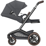 Детская коляска Maxi-Cosi Fame 3 в 1 с автокреслом Coral 360 Essential grey Twillic Graphite/графит