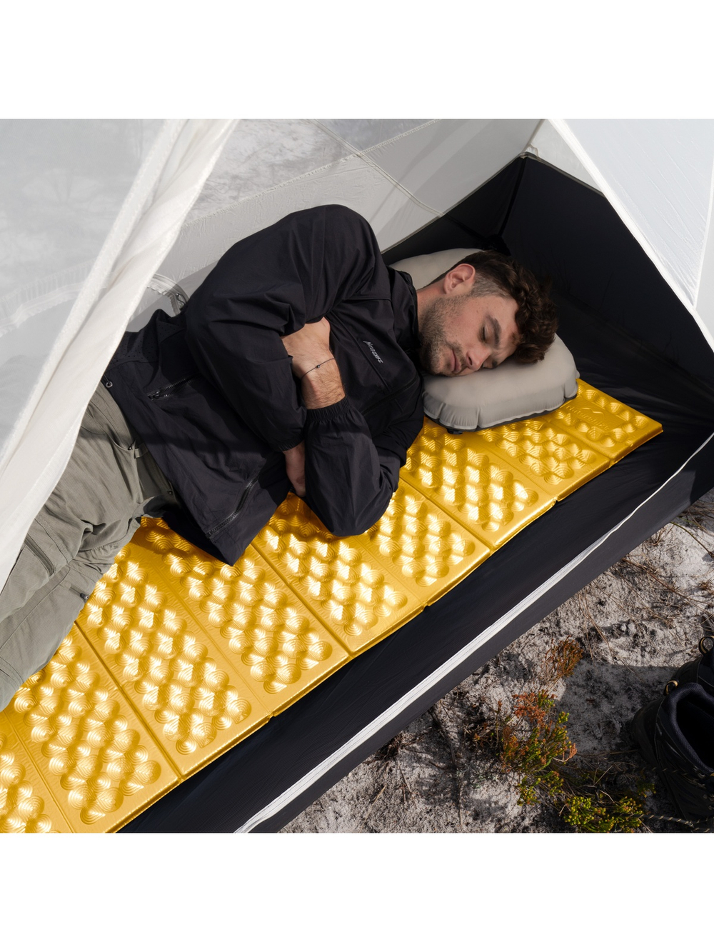 Коврик туристический Naturehike 185х65х2,5 см. IXPE, желтый