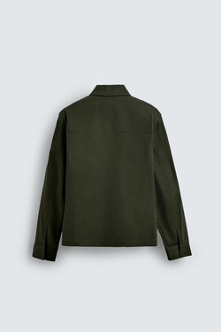 ZARA КУРТКА-РУБАШКА REGULAR FIT С КАРМАНАМИ, ХАКИ