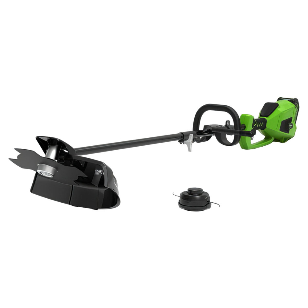 Триммер струнный аккумуляторный GREENWORKS GD40BC, 40В,35см, б/щ, с ножом, с 1АКБ 4Ач и ЗУ  (1301507UB)