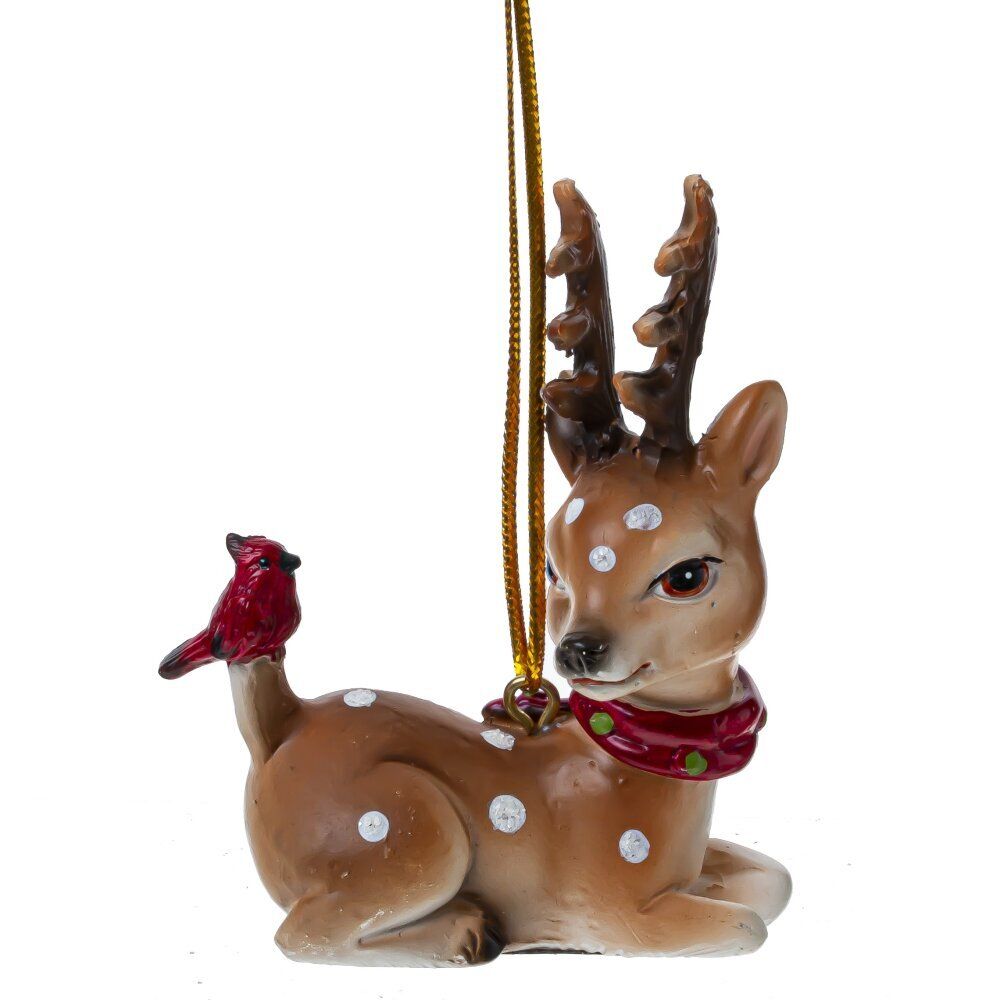 GAEM Изделие декоративное подвесное "Олень", L6 W3,5 H10,5 см, 2в.