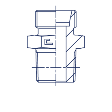 Штуцер FC DL12 NPT 1/4 (корпус)
