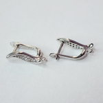 Ювелирные швензы, английский замок, родий, люкс фурнитура