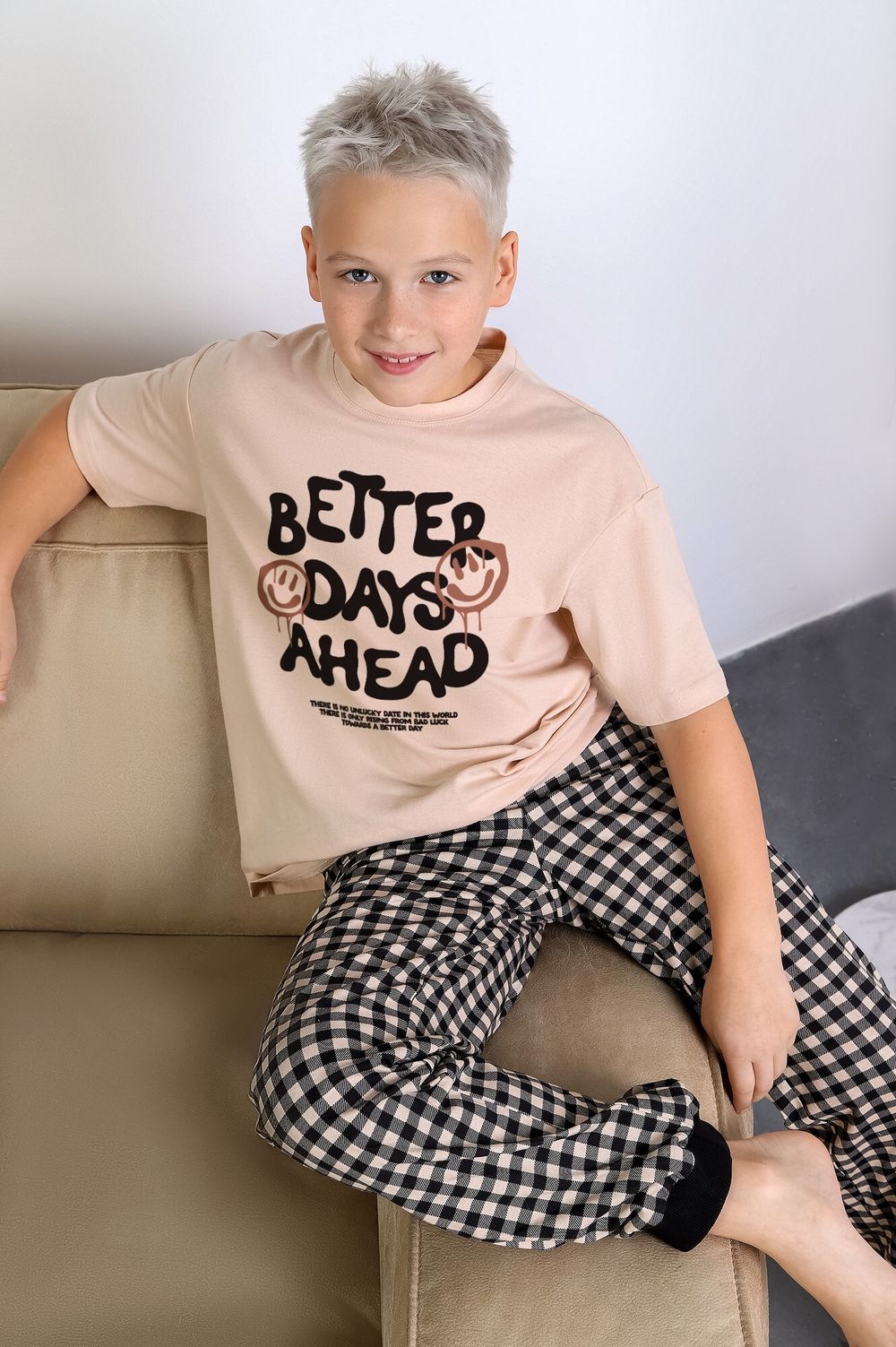 Пижама для мальчика Отдых-2 Виотекс БЕЖЕВЫЙ