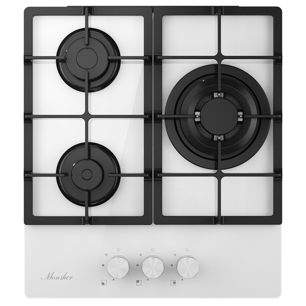 Встраиваемая газовая варочная панель Monsher MGG 43 Blanc